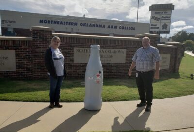 Vinita heroes outside Northeastern Oklahoma A&M College on Oct. 14, 2021. The school, established in 1919, specializes in both Engineering and Agricultural studies.