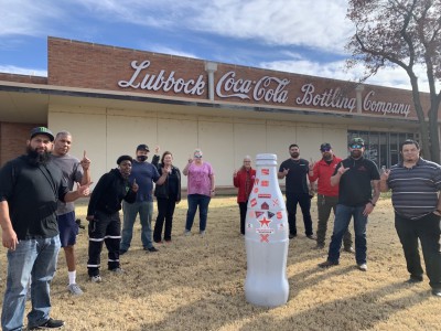 CCSWB Lubbock heroes welcome the Recognition Roadtrip Bottle to their facility and great town of Lubbock, Texas, on Dec. 9, 2021.