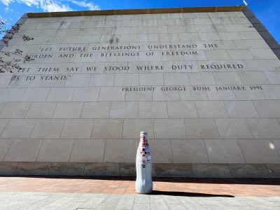 The Recognition Roadtrip Bottle at the George W. H. Bush Library on Jan. 12, 2022. The 90-acre library shows the great impact the 41st president of the United States had on our country.