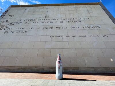 The Recognition Roadtrip Bottle at the George W. H. Bush Library on Jan. 12, 2022. The 90-acre library shows the great impact the 41st president of the United States had on our country.