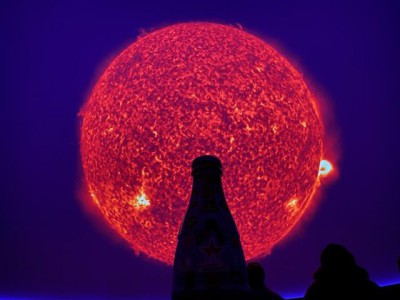 The Recognition Roadtrip Bottle at the Texas A&M International University Planetarium on March 3, 2022. While the primary mission of the Planetarium is to educate its visitors, it also offers entertainment shows such as immersive animations in Pink Floyd’s “Dark Side of the Moon,” “The Wall,” and “Led Zeppelin,” as well as the holiday seasonal show, “Let it Snow.”