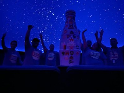 The stars at night really are big and bright in Texas! Laredo heroes and the Recognition Roadtrip Bottle shoot for the stars at the Texas A&M International University Planetarium on March 3, 2022. Opened to the public in 2005, the Planetarium is one of the most sophisticated in the state of Texas. The 4k digital dome projection system has two digital projectors that display a 360˚ view from any part of the universe.