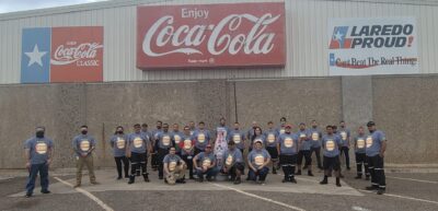 Laredo heroes welcome the Recognition Roadtrip Bottle to their facility on March 3, 2022. Did you know that Laredo became part of its own independent country alongside three Mexican states in 1840? This country was known as the Republic of the Rio Grande, and marks the seventh flag that has flown over Laredo (one more flag than the state of Texas!). Today, the city is home to nearly 260,000 people.